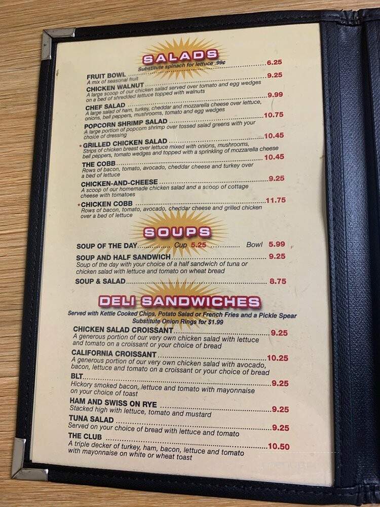 Nook Restaurant - Tomball, TX menu_pic