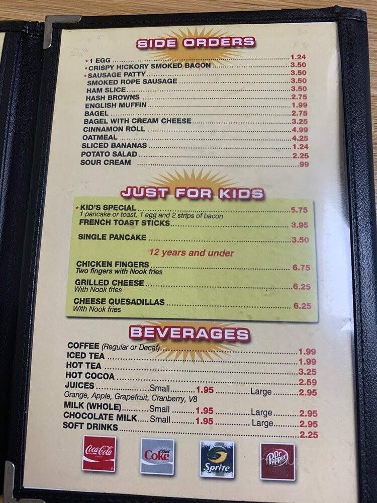 Nook Restaurant - Tomball, TX menu_pic