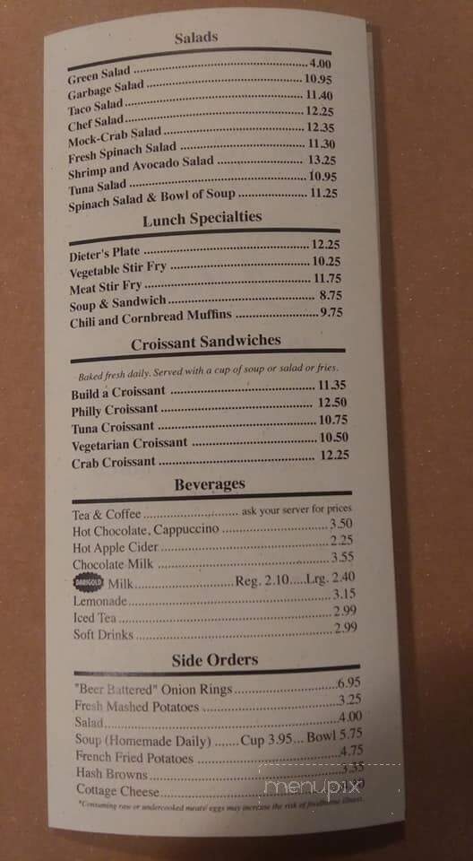 Frankie Doodle's - Spokane, WA menu_pic