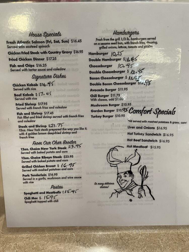 Village Cafe - Winnetka, CA menu_pic