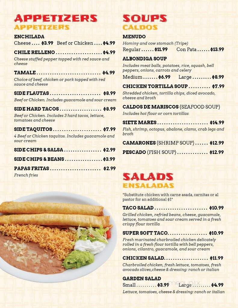 Los Arcos Mexican Food - Palmdale, CA menu_pic