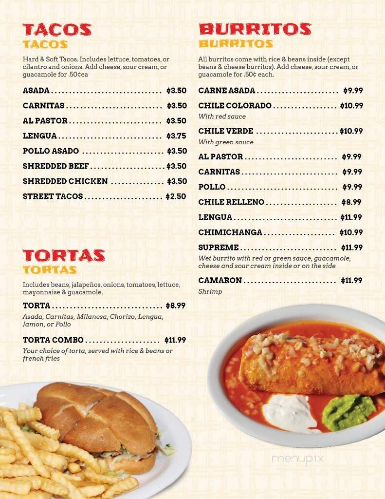 Los Arcos Mexican Food - Palmdale, CA menu_pic