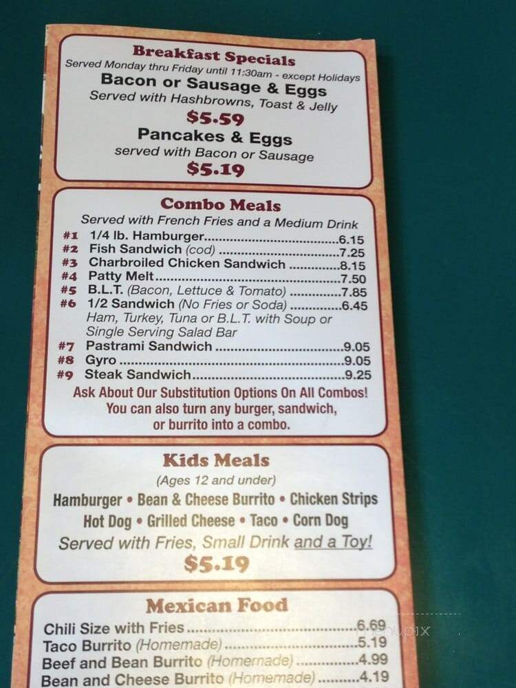 John's Place - Brea, CA menu_pic