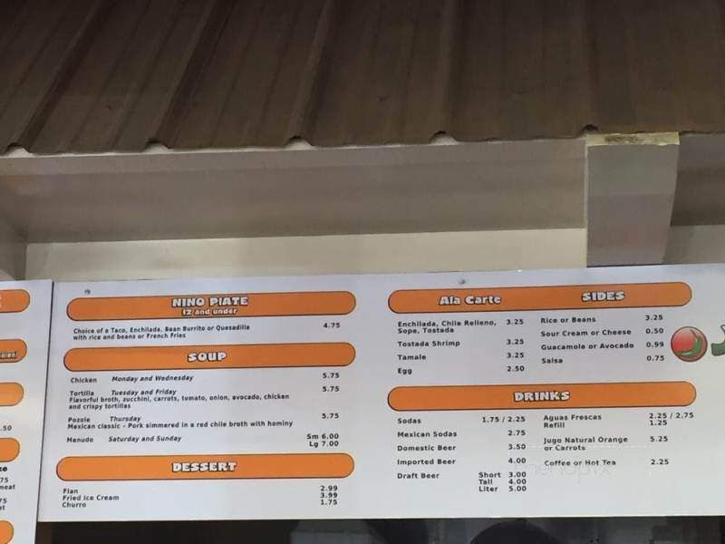 Jalapeno's Taqueria - Modesto, CA menu_pic
