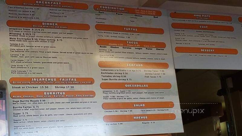 Jalapeno's Taqueria - Modesto, CA menu_pic