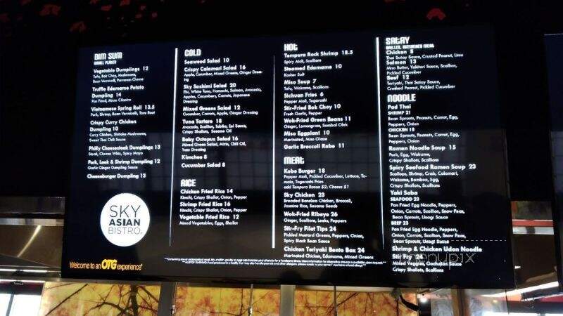 Sky Asian Bistro - Philadelphia, PA menu_pic