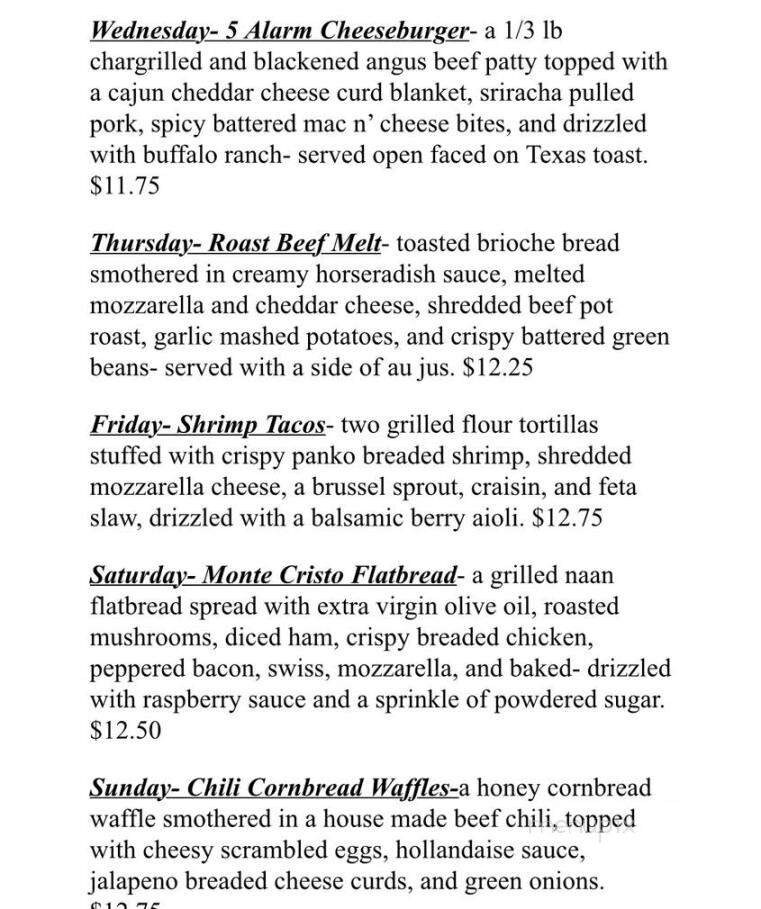 The Sweet & Salty Pig - Fond du Lac, WI menu_pic