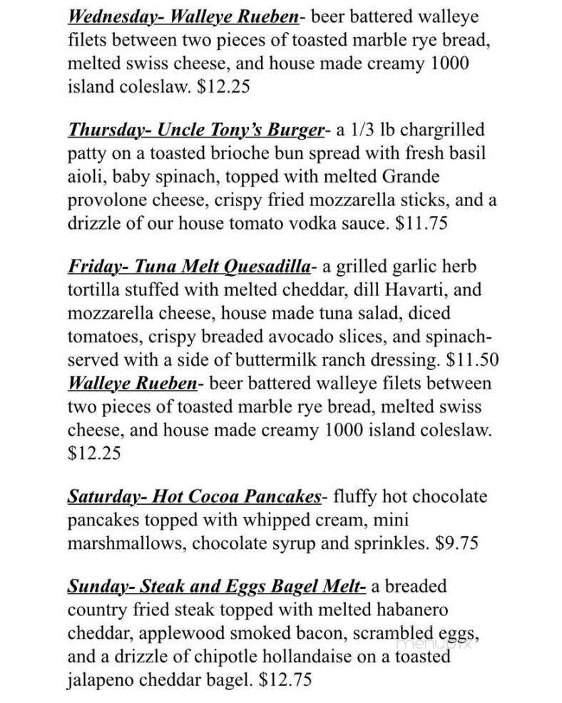 The Sweet & Salty Pig - Fond du Lac, WI menu_pic