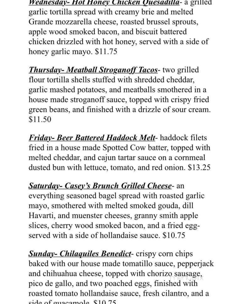 The Sweet & Salty Pig - Fond du Lac, WI menu_pic