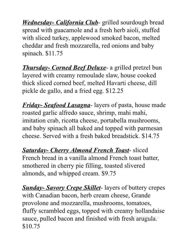 The Sweet & Salty Pig - Fond du Lac, WI menu_pic