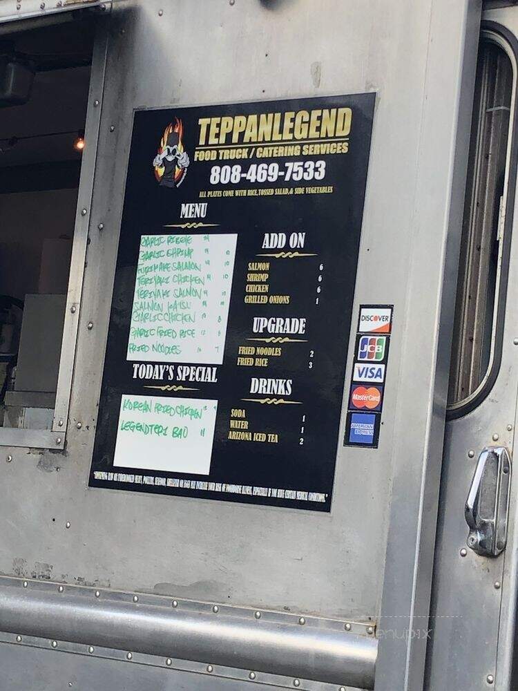 TeppanLegend - Pearl City, HI menu_pic