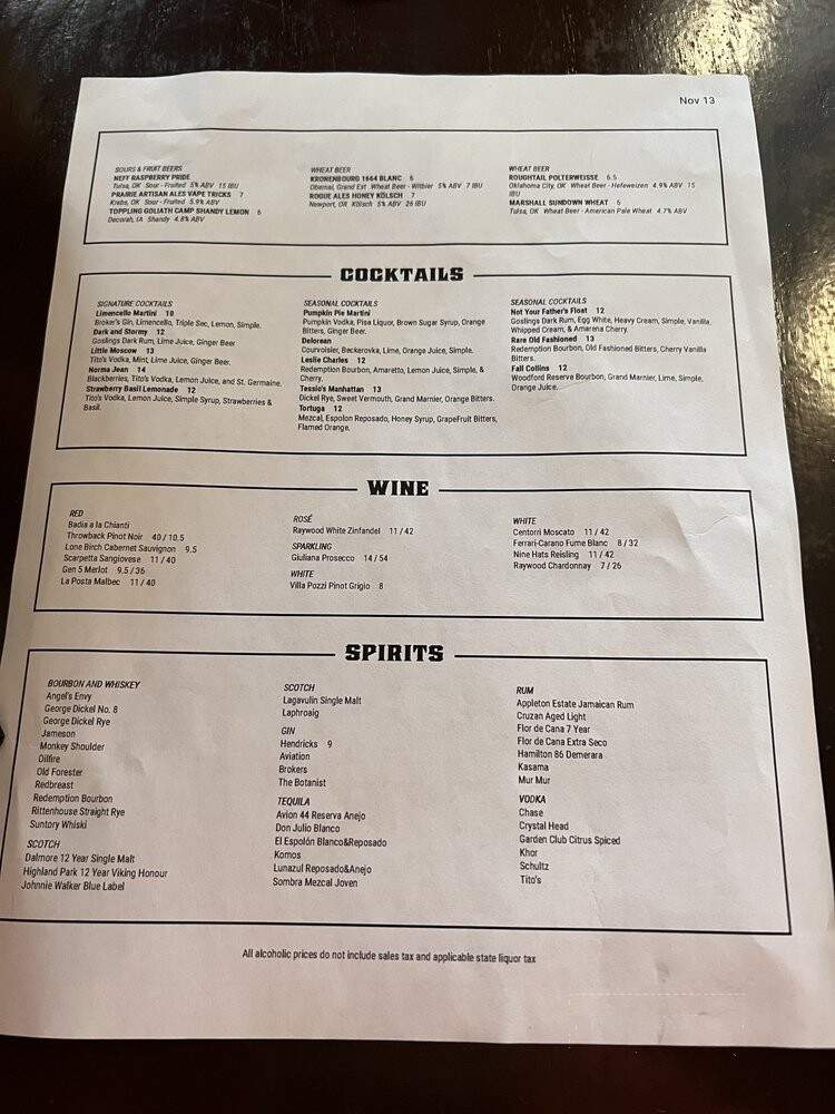 Andolini's Pizzeria - Jenks, OK menu_pic