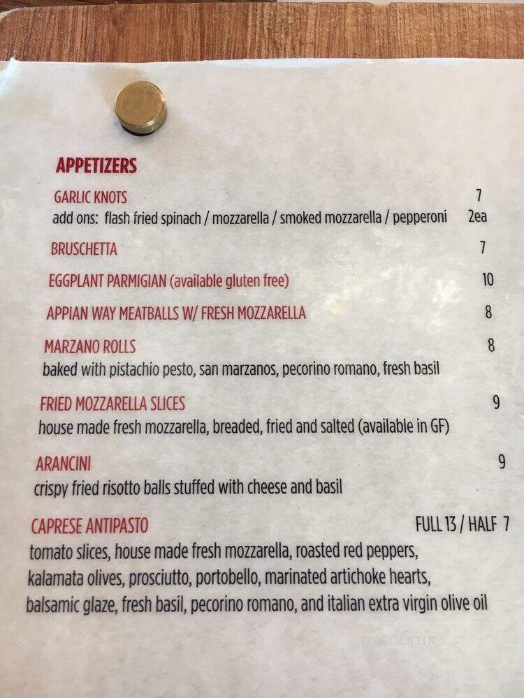 Andolini's Pizzeria - Jenks, OK menu_pic