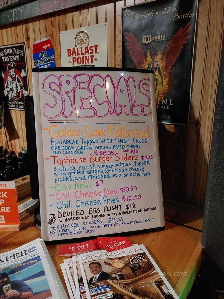 Peninsula Tap House - Palos Verdes Estates, CA menu_pic