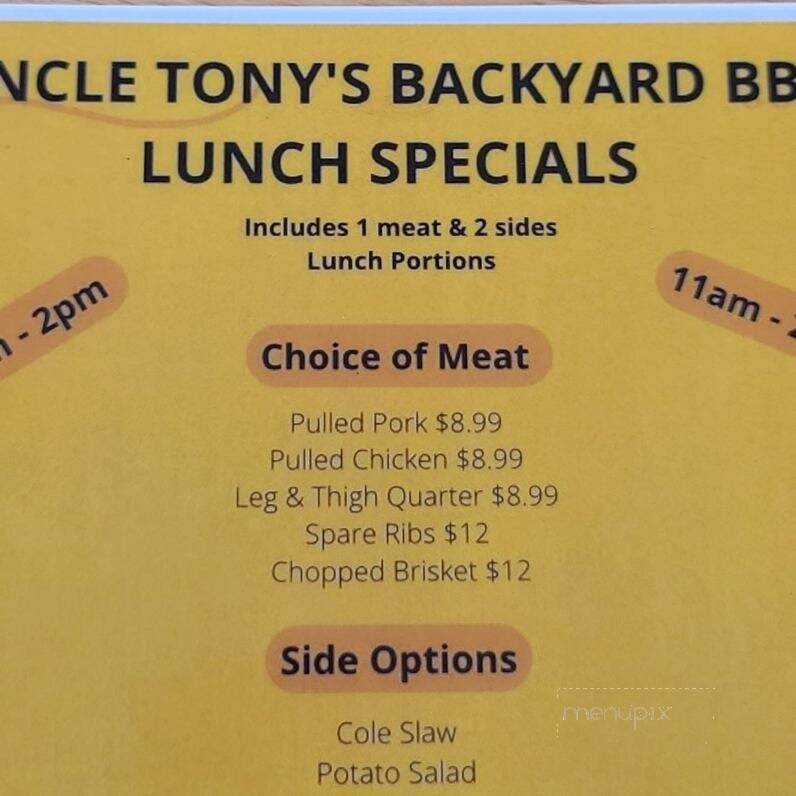 Uncle Tony's Backyard BBQ - Orlando, FL