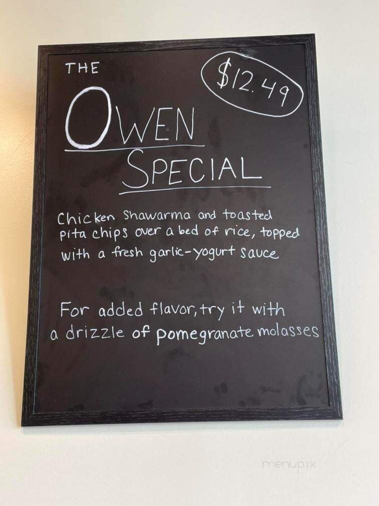 Quick Chick Shawarma and Grill - Mechanicsburg, PA menu_pic