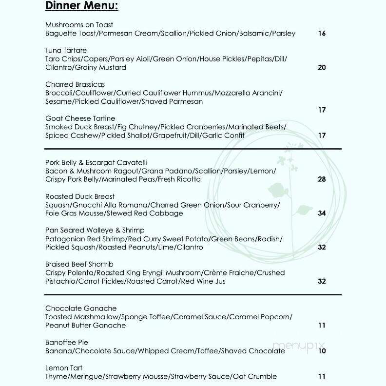 Brassica - Ottawa, ON menu_pic