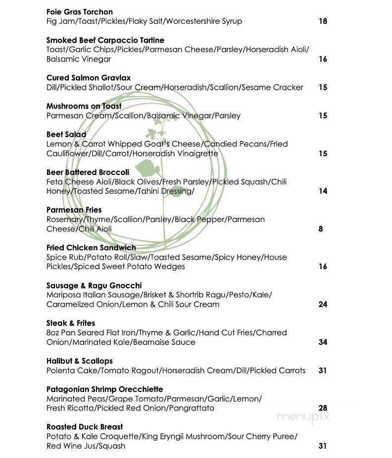 Brassica - Ottawa, ON menu_pic