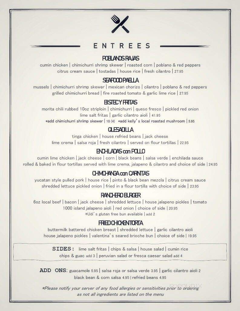 Mesa Fresca - Kingston, ON menu_pic