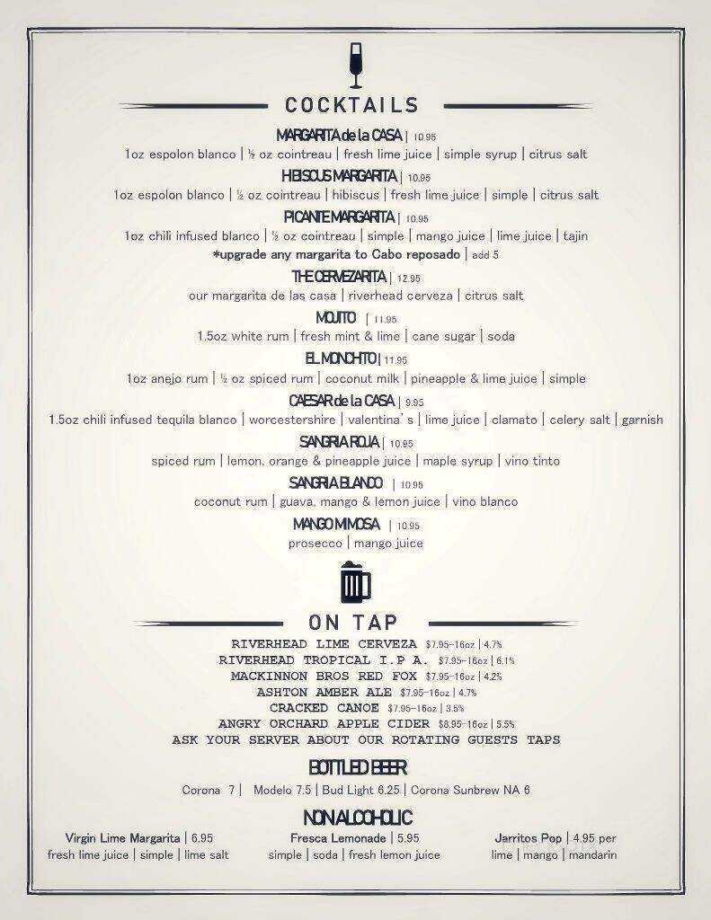 Mesa Fresca - Kingston, ON menu_pic