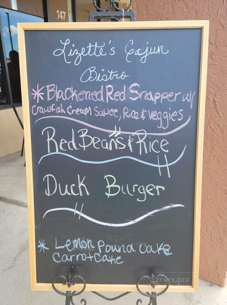 Lizette's Cajun Bistro - Melbourne, FL menu_pic
