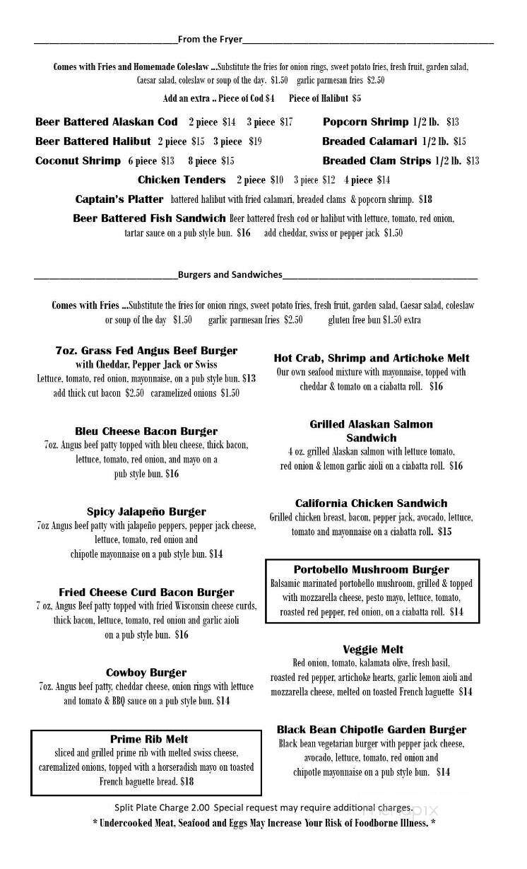 Farm & Sea Grill - Port Hadlock-Irondale, WA menu_pic