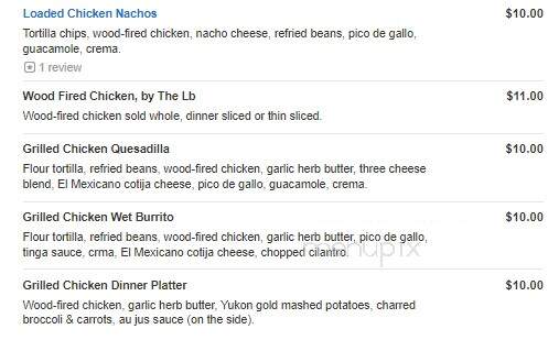 The Tipping Point - Modesto, CA menu_pic
