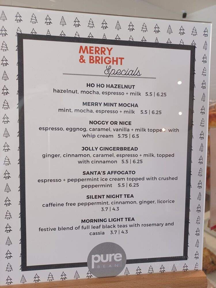 Pure Bean - Manhattan Beach, CA menu_pic