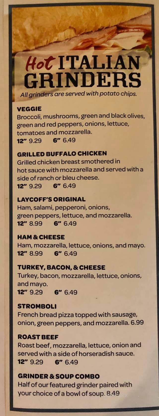 Laycoff's Tavern - Fort Wayne, IN menu_pic