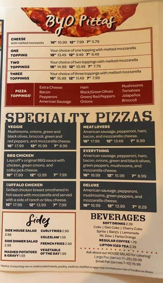 Laycoff's Tavern - Fort Wayne, IN menu_pic