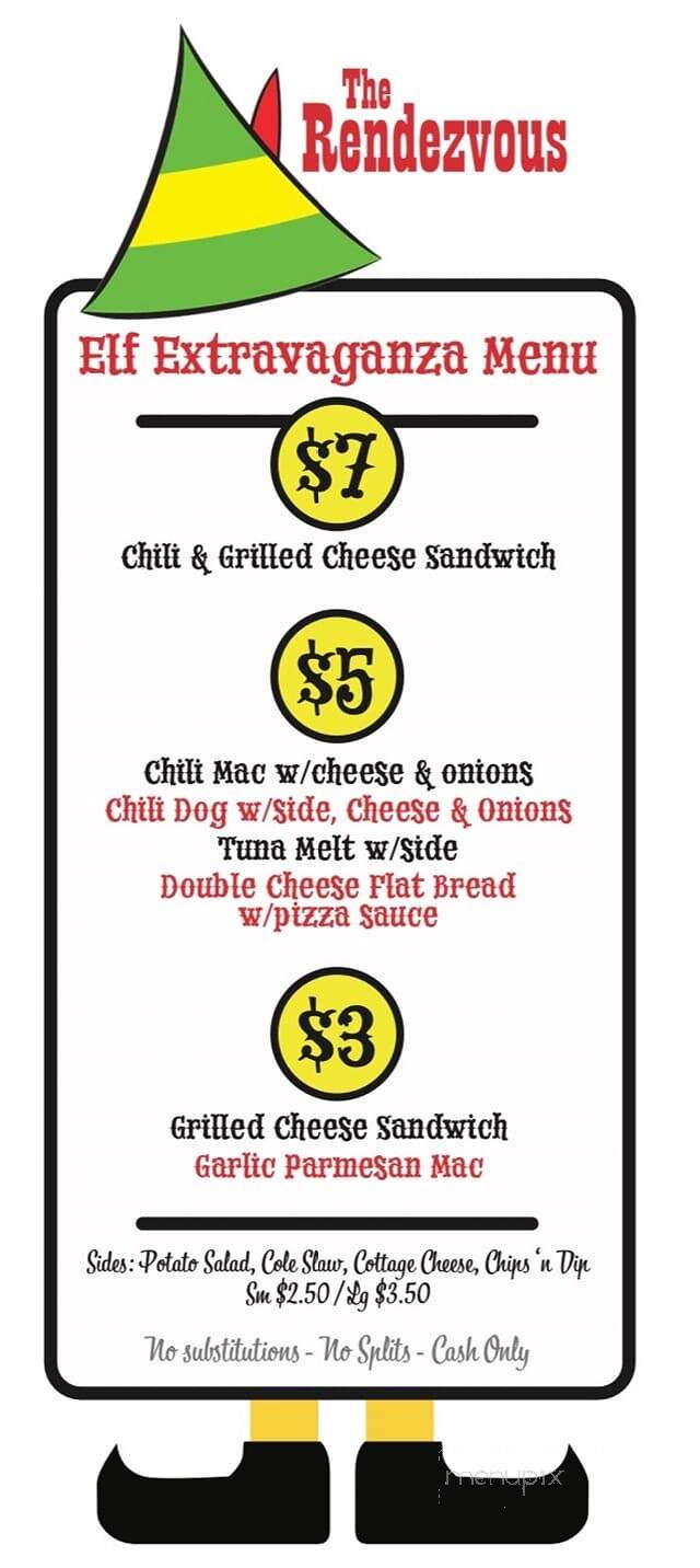 Rendezvous - Berlin, WI menu_pic