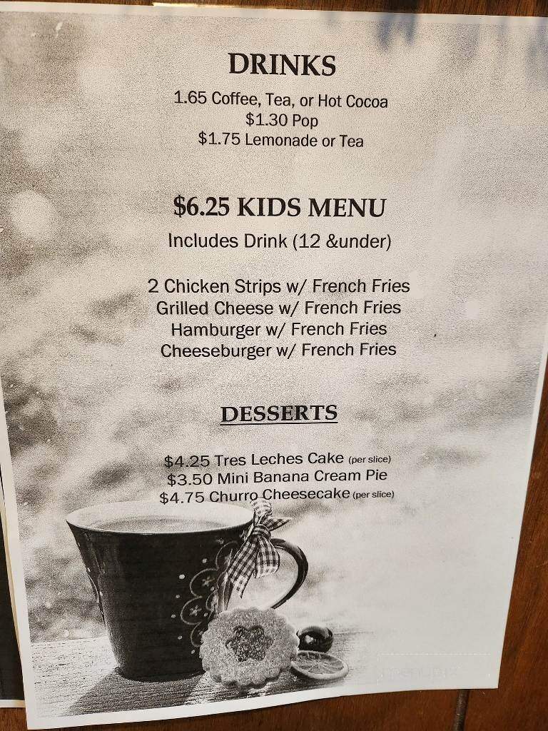 Sidetrack Cafe - Watervliet, MI menu_pic