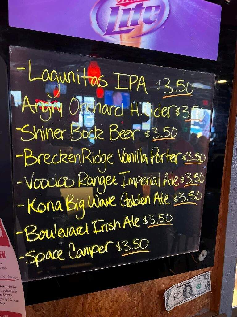 Oh Tommy's Pub & Grill - Roach, MO menu_pic