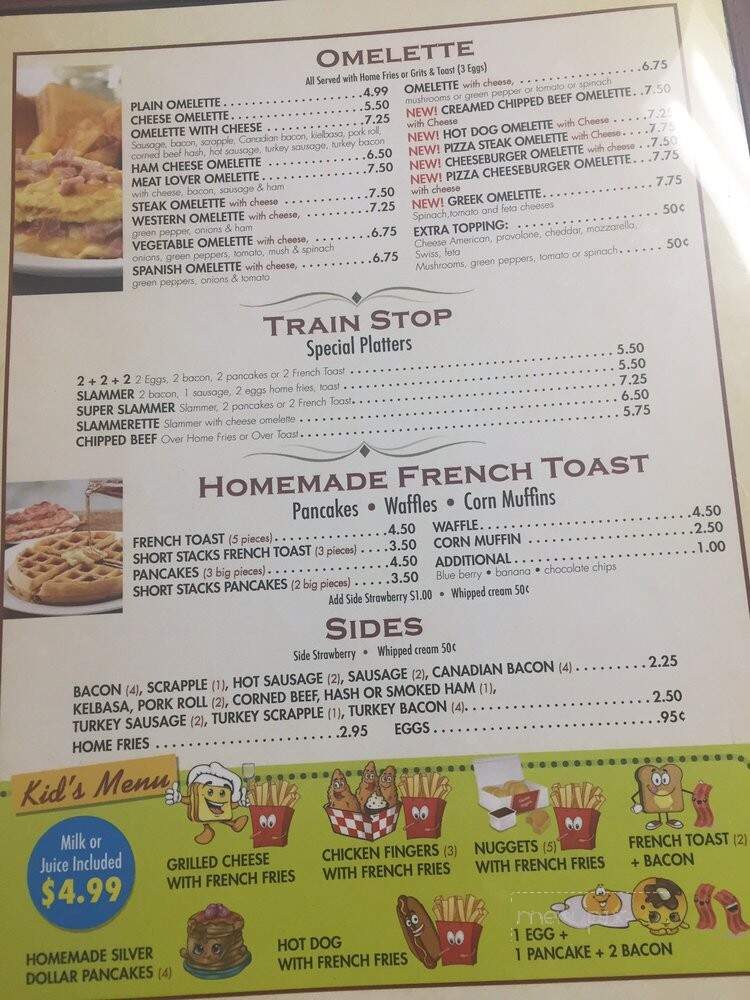 Train Stop Restaurant - Secane, PA menu_pic