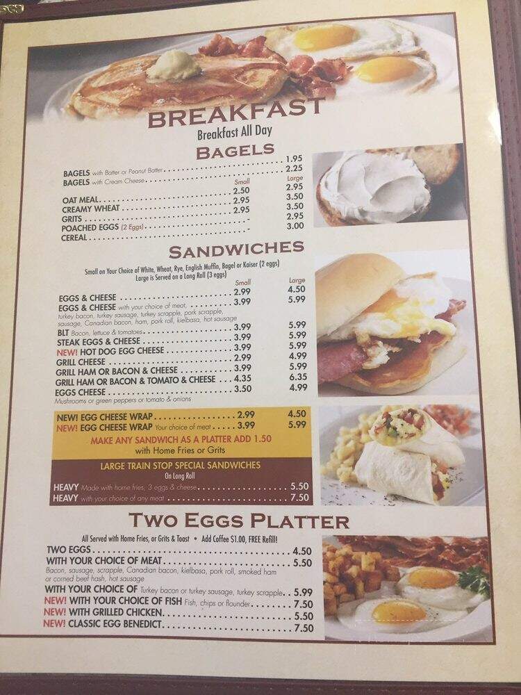 Train Stop Restaurant - Secane, PA menu_pic