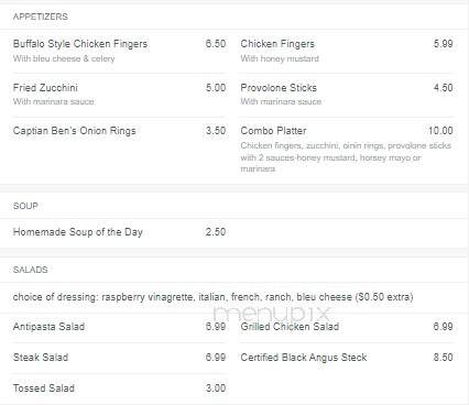 Tugboat's Restaurant & Bar - East Pittsburgh, PA menu_pic