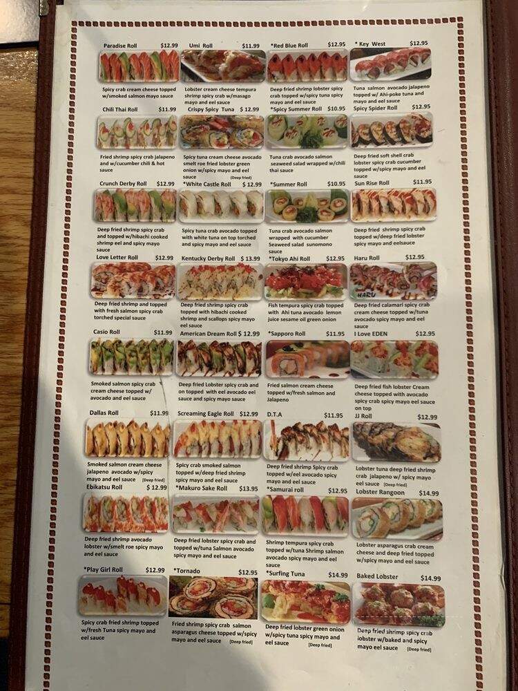 Arigato Sayonara - Madison, TN menu_pic