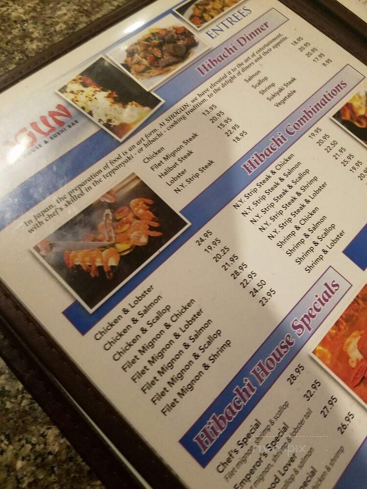 Shogun Japanese Steakhouse - Cordova, TN menu_pic