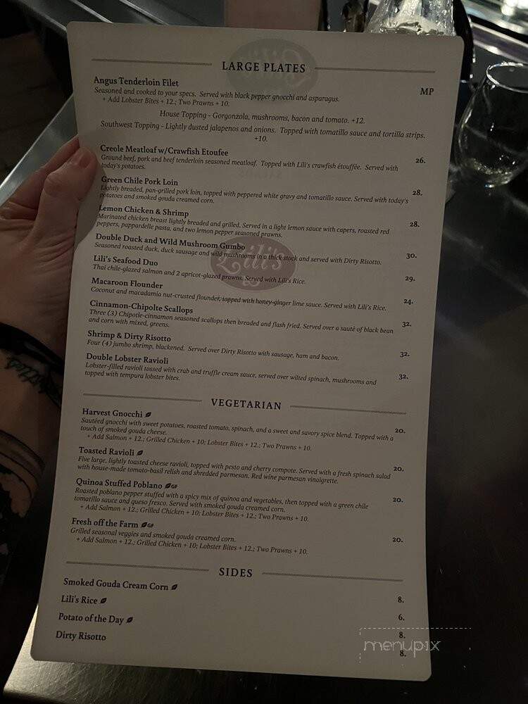 Lily's - Fort Worth, TX menu_pic