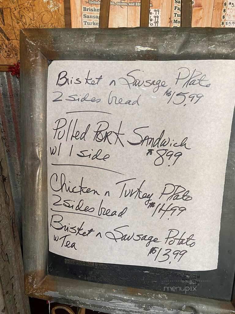 Willie B's Barbeque - Edinburg, TX menu_pic
