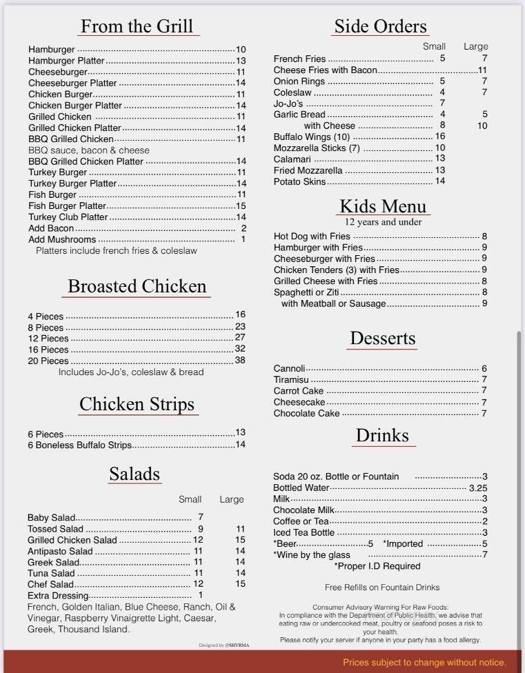 Johnny's Pizza - Brooklyn, CT menu_pic