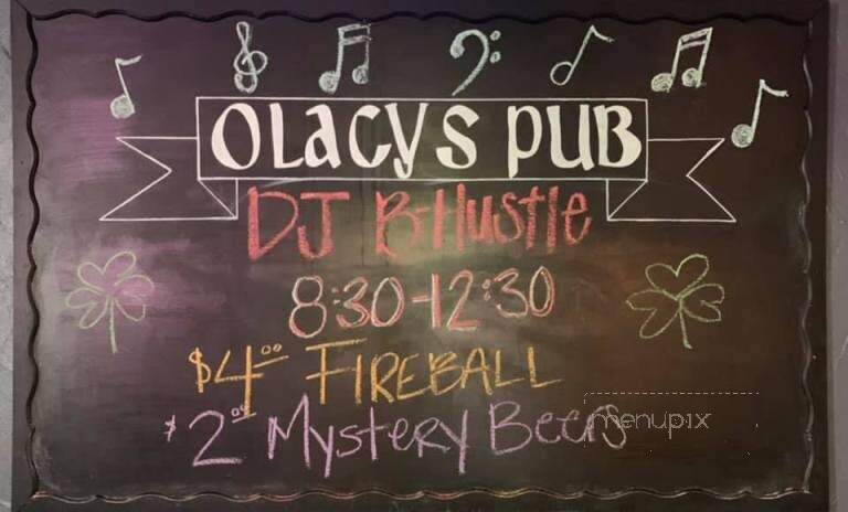 O'lacy's Pub - Summerville, SC menu_pic