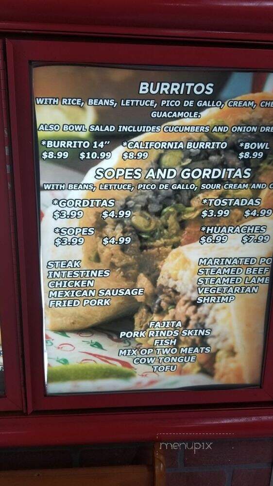 Luis Mexican Food & Grill - Warner Robins, GA menu_pic