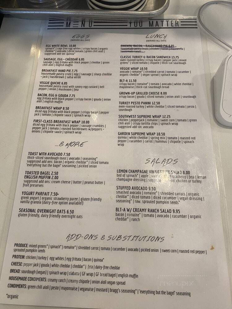Journey Coffee - Fairfield, CA menu_pic