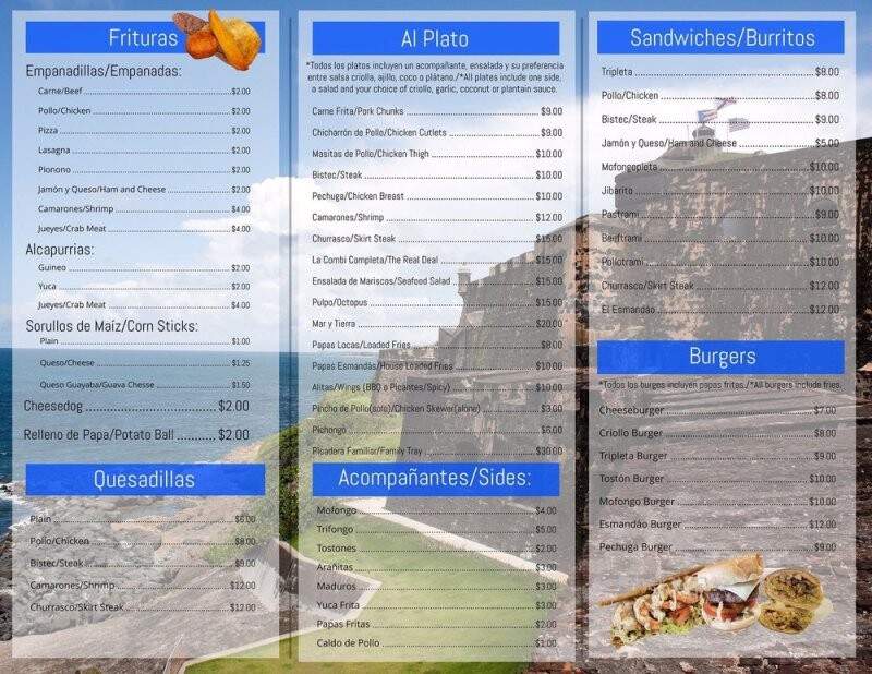 La Criolla Food Truck - Davenport, FL menu_pic