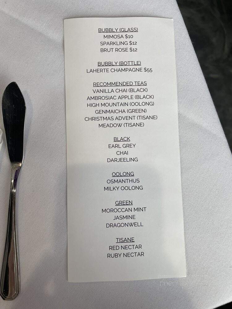 DOJA Tea Lounge - Tualatin, OR menu_pic