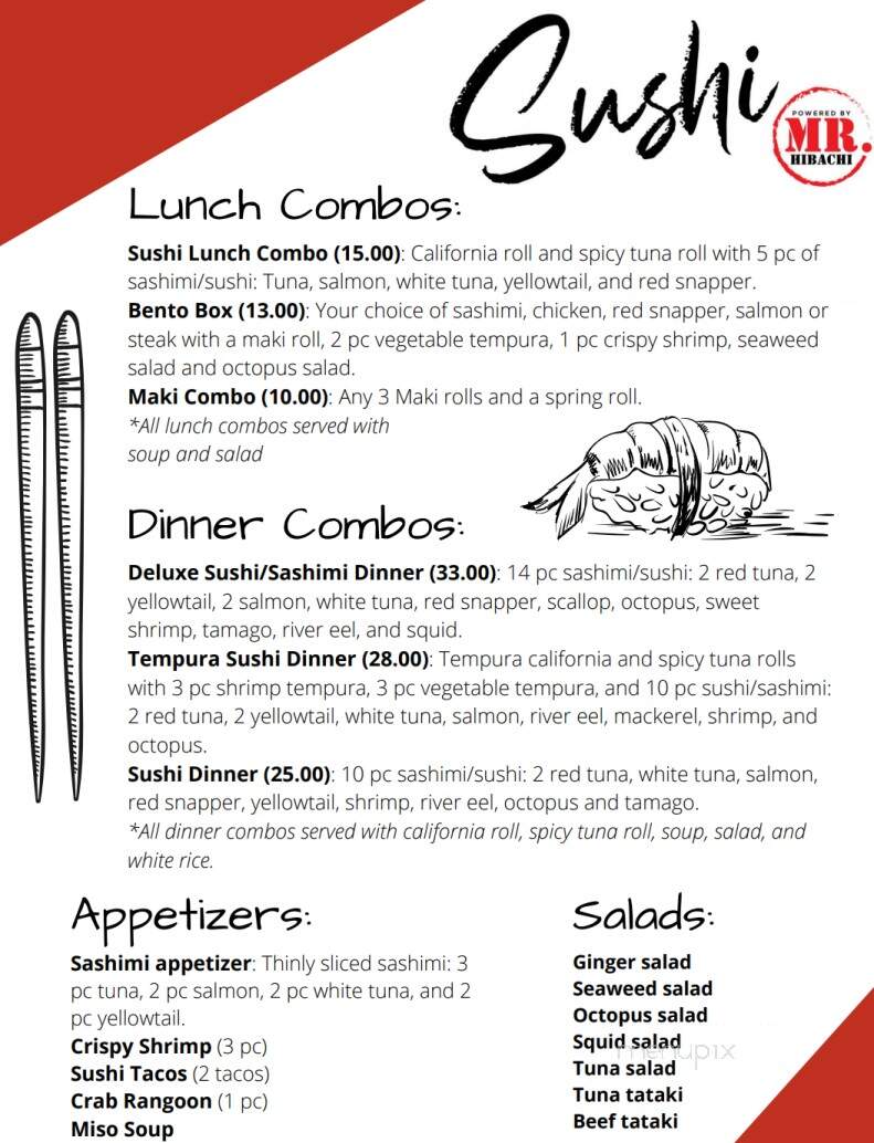 Mr Hibachi Express - Elgin, IL menu_pic
