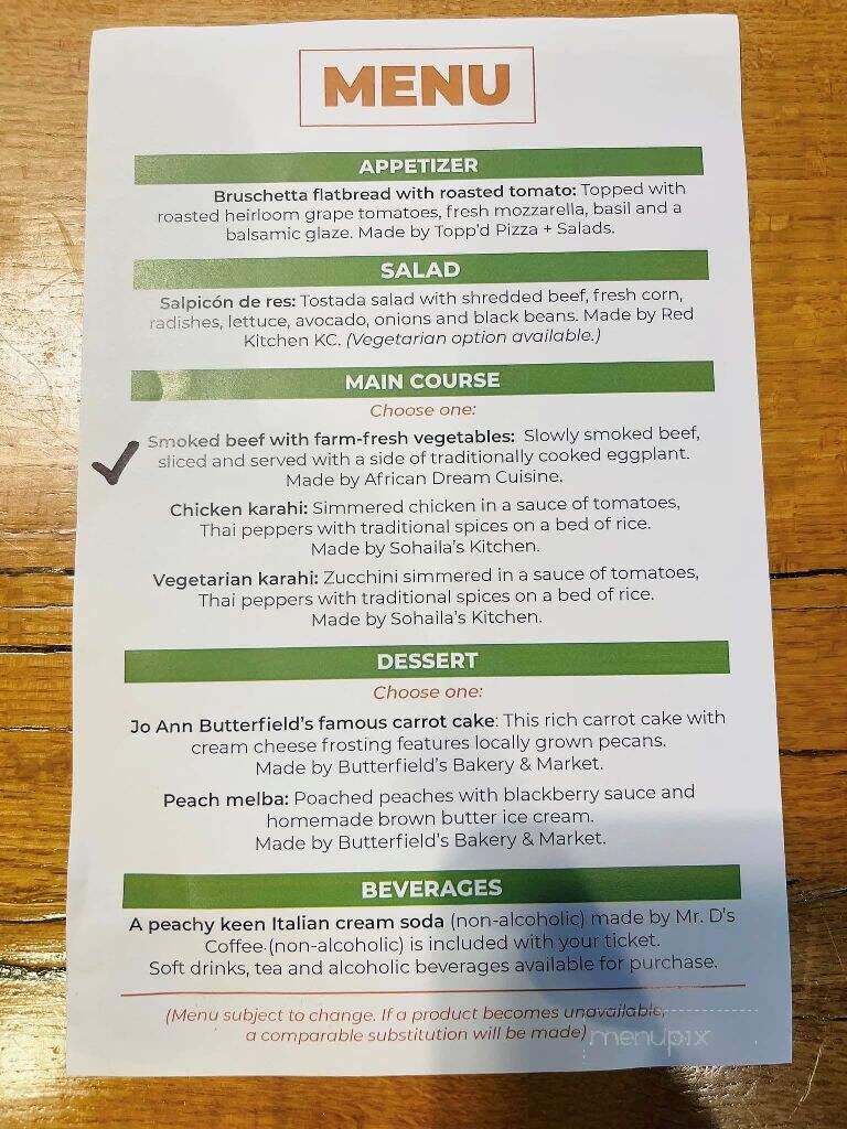 African Dream Cuisine - Lenexa, KS menu_pic