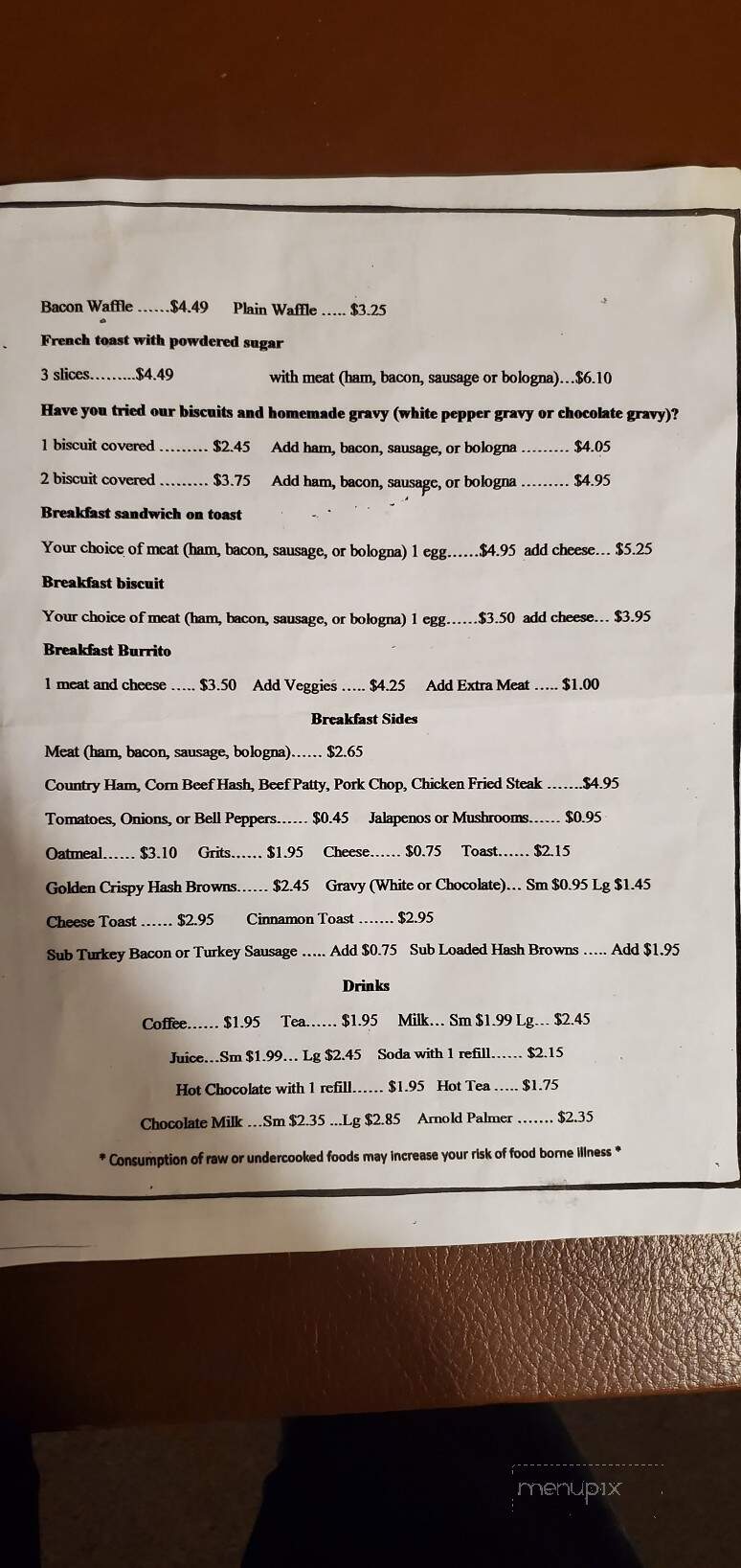 Lucky's Cafe - Pine Bluff, AR menu_pic