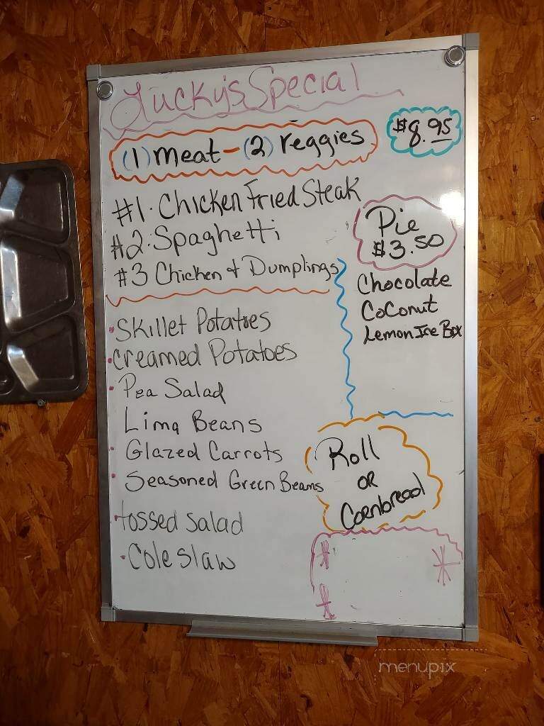 Lucky's Cafe - Pine Bluff, AR menu_pic